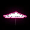 Pilot Mountain NC Attraction Vibrant Nighttime Neon LED Sign Display