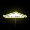 Vibrant RGB LED Art Display for North Carolina's Iconic Pilot Mountain