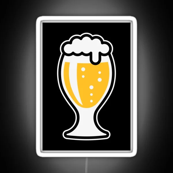 Pilsner Glass Bulbous Beer Drinker Pils Beer Glass 3C RGB Neon Sign