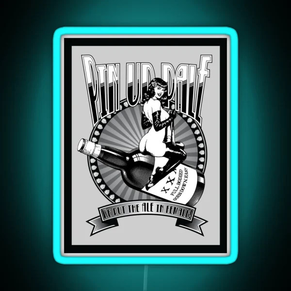 Pin Up Girl Pale Ale RGB Neon Sign