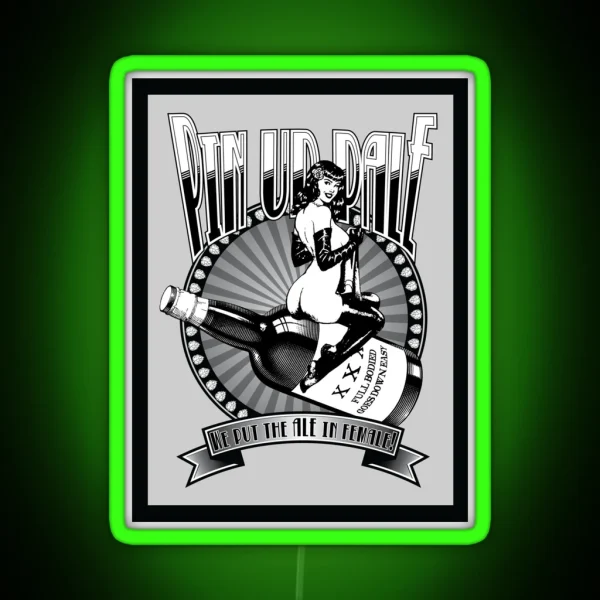 Pin Up Girl Pale Ale RGB Neon Sign