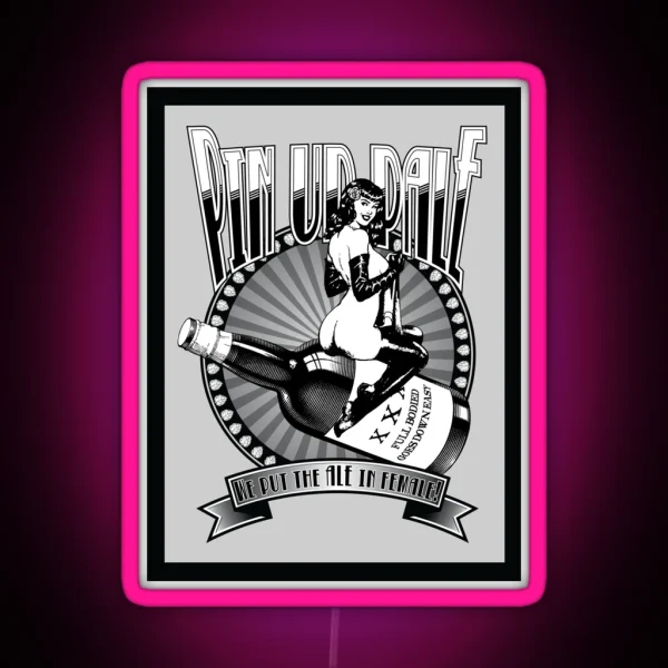Pin Up Girl Pale Ale RGB Neon Sign