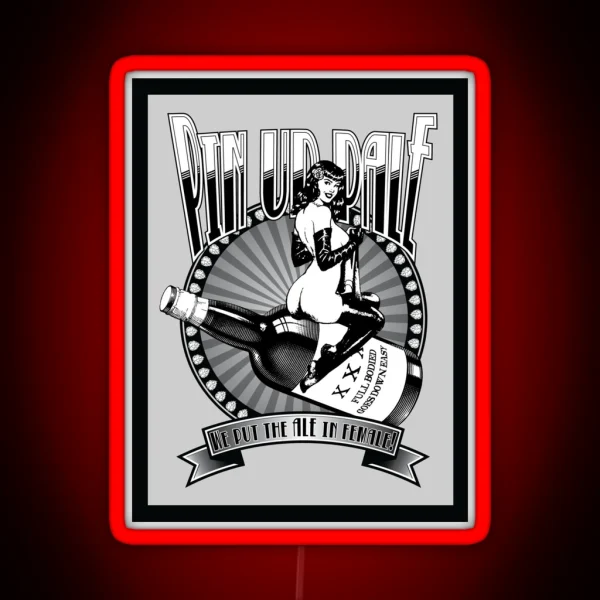Pin Up Girl Pale Ale RGB Neon Sign