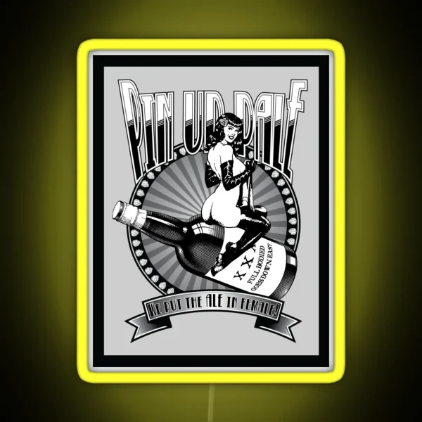 Pin Up Girl Pale Ale RGB Neon Sign