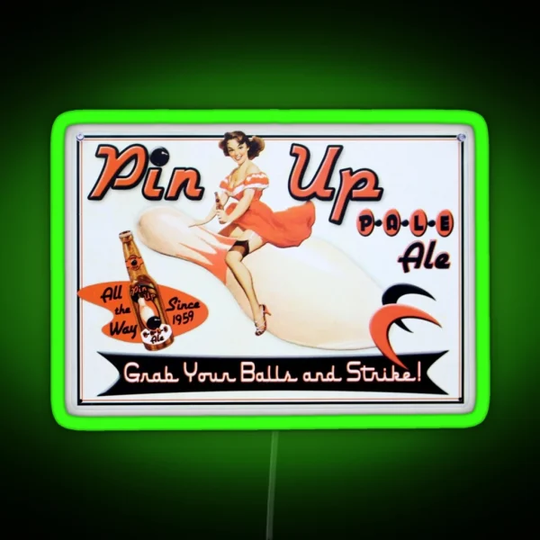 Pin Up Pale Ale RGB Neon Sign