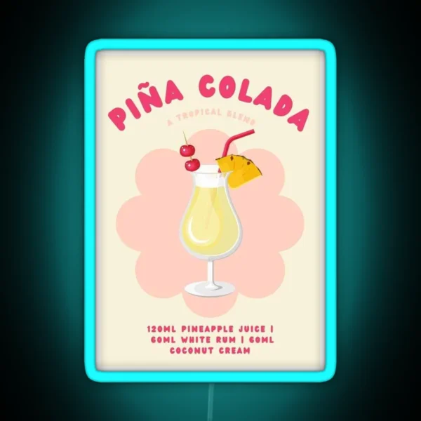 Pina Colada RGB Neon Sign