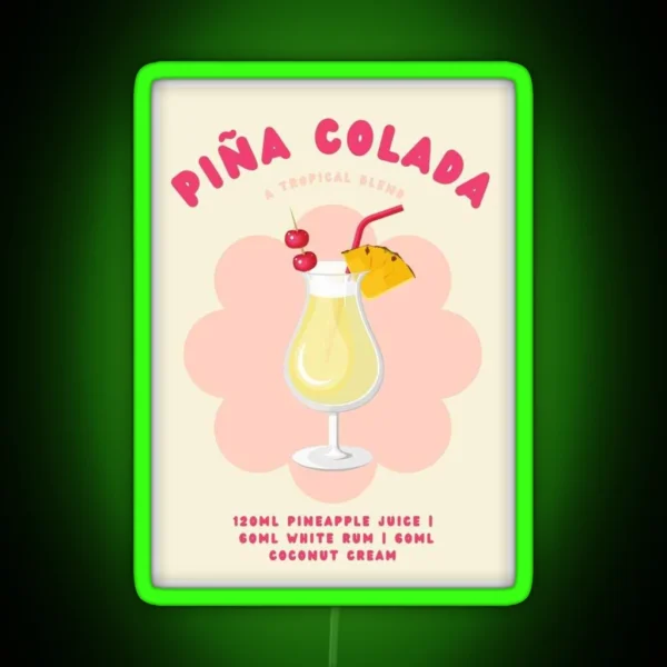 Pina Colada RGB Neon Sign