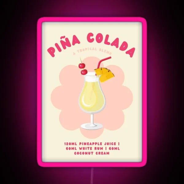 Pina Colada RGB Neon Sign