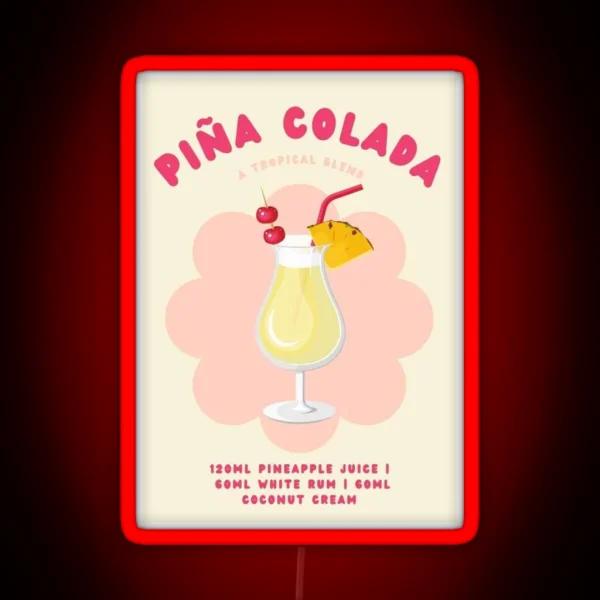Pina Colada RGB Neon Sign