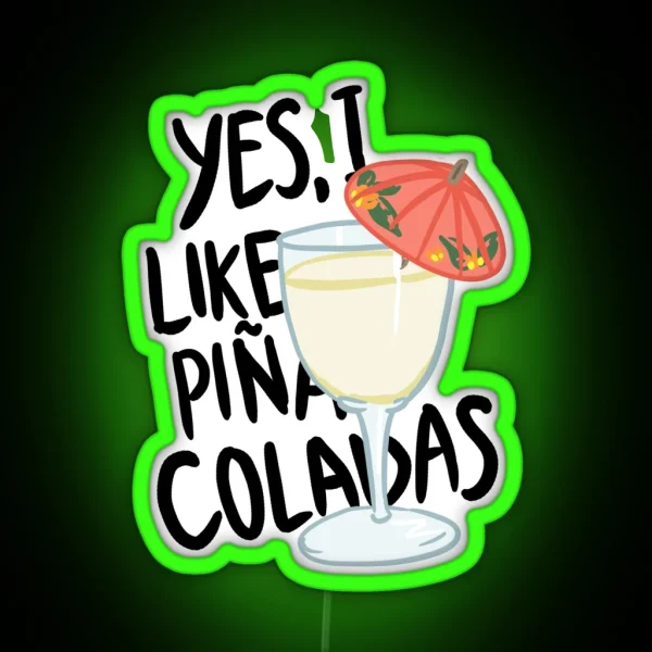 Pina Colada Song RGB Neon Sign