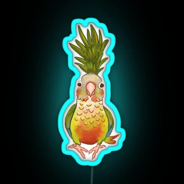 Pineapple Conure RGB Neon Sign