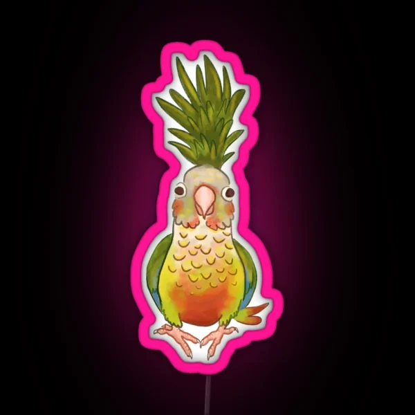 Pineapple Conure RGB Neon Sign