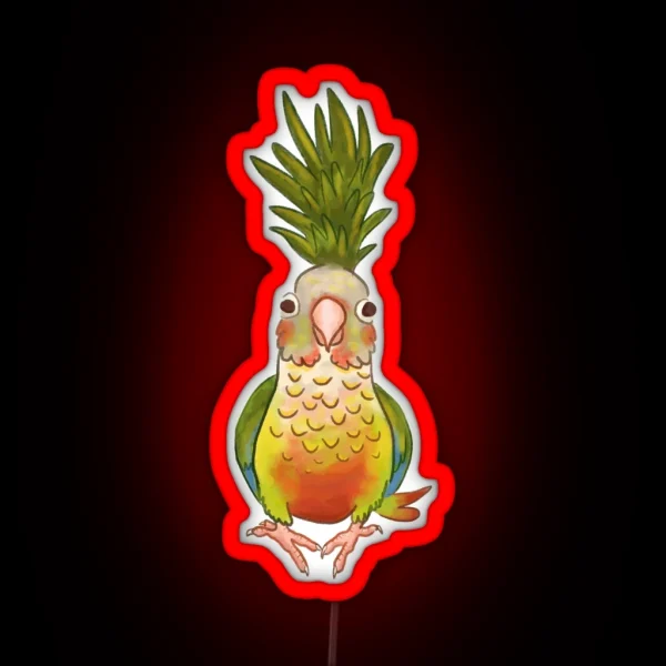 Pineapple Conure RGB Neon Sign
