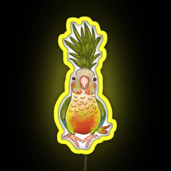 Pineapple Conure RGB Neon Sign
