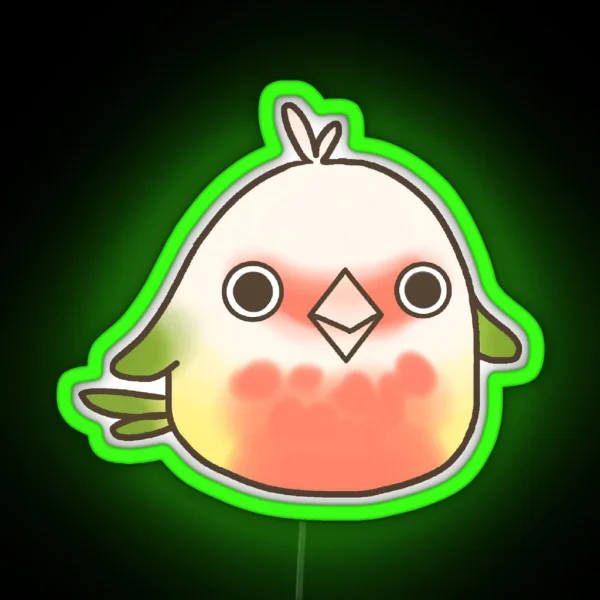 Pineapple Green Cheek Conure Led Ver 1 RGB Neon Sign