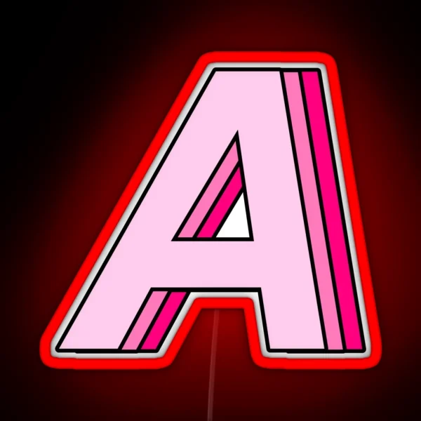 Pink A RGB Neon Sign