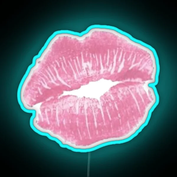 Pink Aesthetic Y2k Kiss RGB Neon Sign