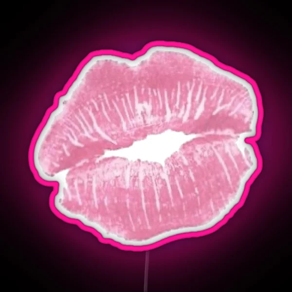 Pink Aesthetic Y2k Kiss RGB Neon Sign