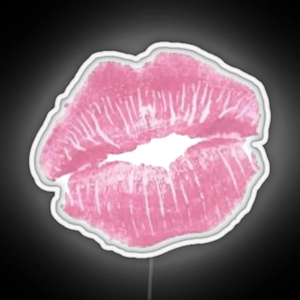 Pink Aesthetic Y2k Kiss RGB Neon Sign