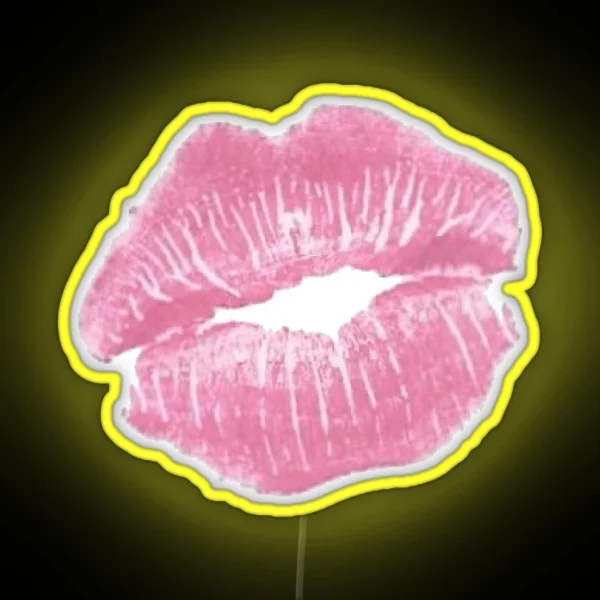 Pink Aesthetic Y2k Kiss RGB Neon Sign
