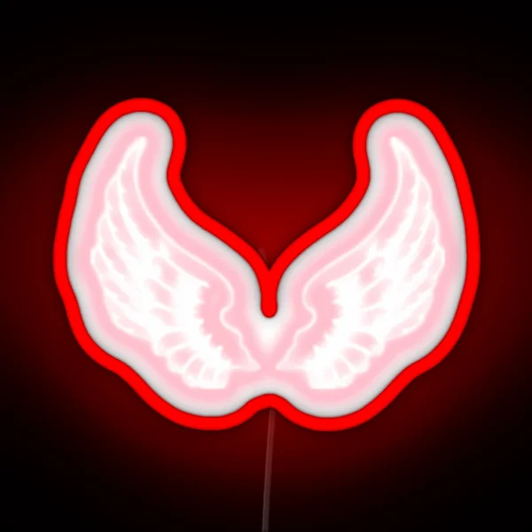 PINK ANGEL GLOW WINGS RGB Neon Sign