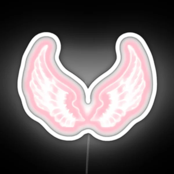 PINK ANGEL GLOW WINGS RGB Neon Sign