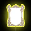 Vintage pink art nouveau style rgb led neon advertising display