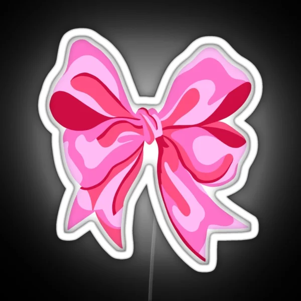 Pink Bow RGB Neon Sign