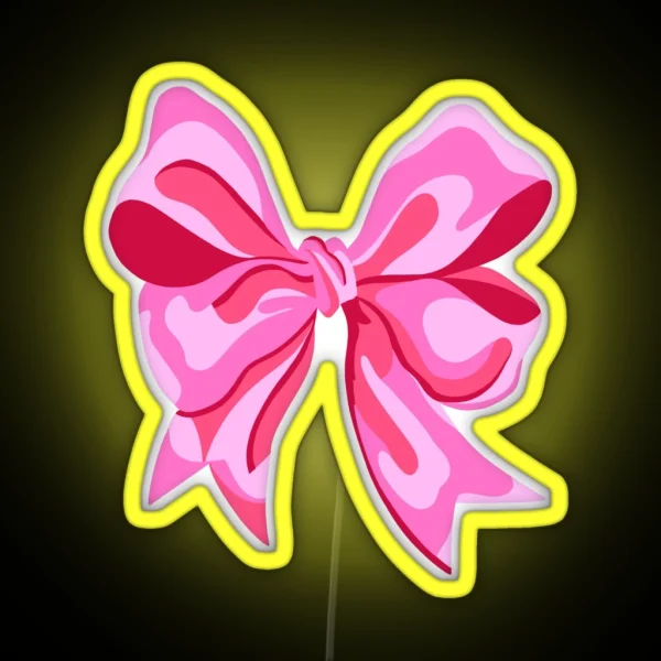 Pink Bow RGB Neon Sign