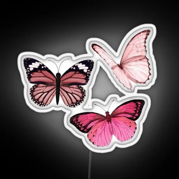 Pink Butterfly Led Aesthetic RGB Neon Sign