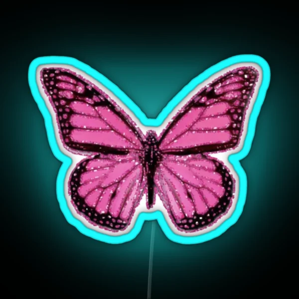 Pink Butterfly RGB Neon Sign