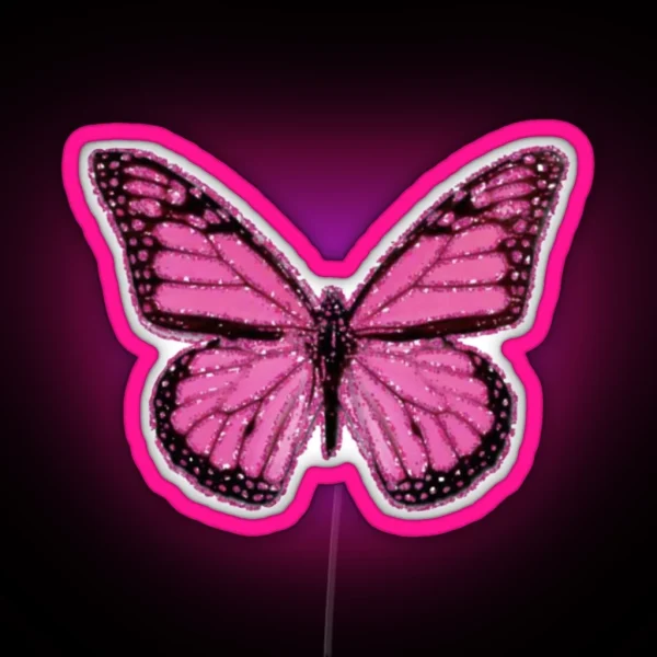 Pink Butterfly RGB Neon Sign