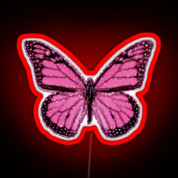 Pink Butterfly RGB Neon Sign