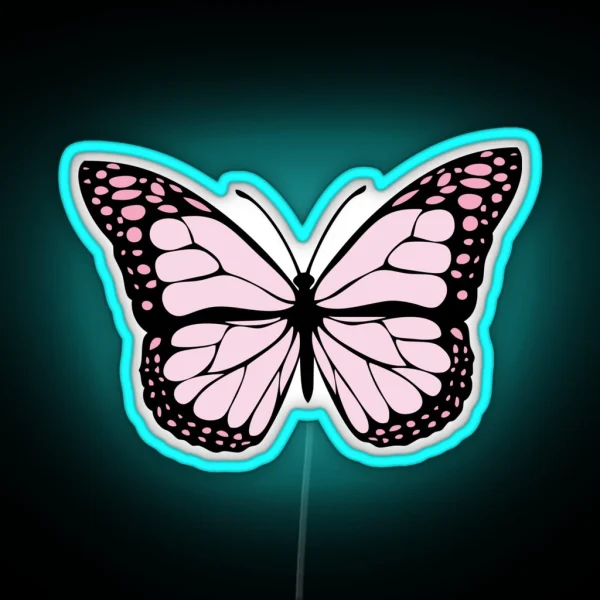 Pink Butterfly RGB Neon Sign