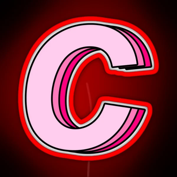 Pink C RGB Neon Sign
