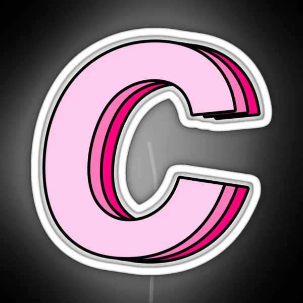 Pink C RGB Neon Sign