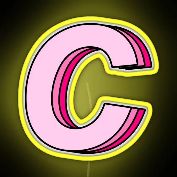 Pink C RGB Neon Sign