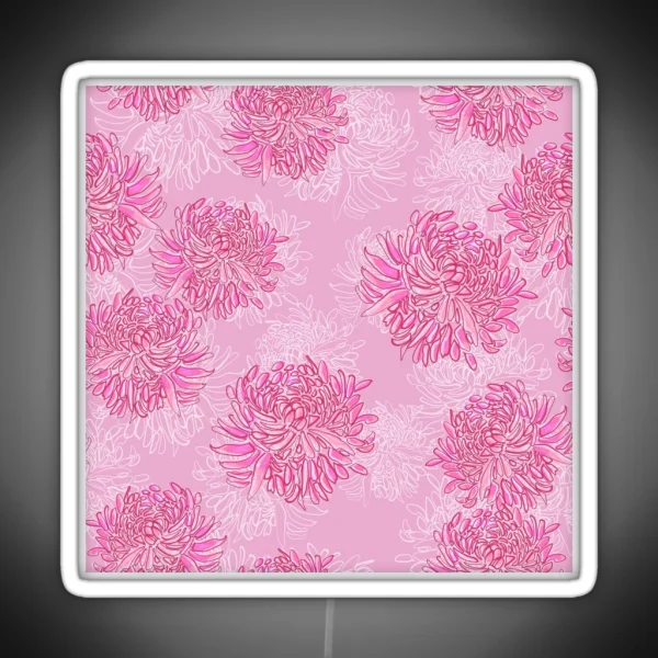 Pink Chrysanthemum RGB Neon Sign