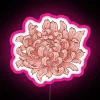 Pink Chrysanthemum Design LED Neon Sign with Color Changing Effects