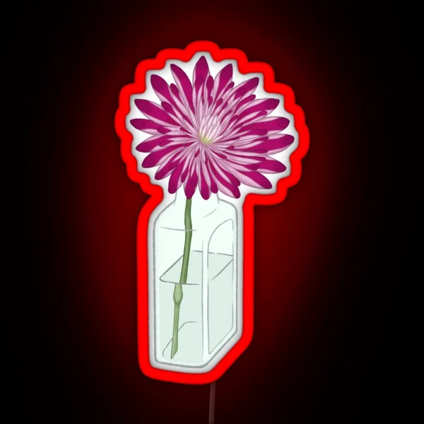Pink Chrysanthemum RGB Neon Sign