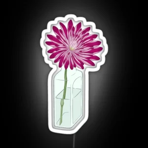 Pink Chrysanthemum RGB Neon Sign