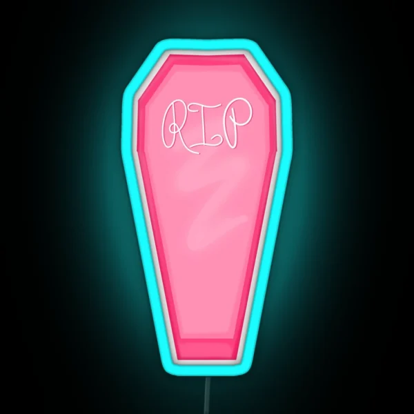 Pink Coffin RGB Neon Sign