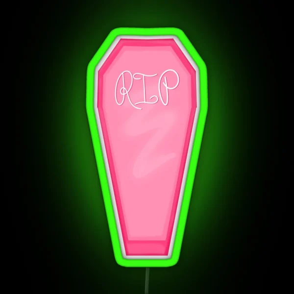 Pink Coffin RGB Neon Sign