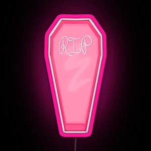 Pink Coffin RGB Neon Sign