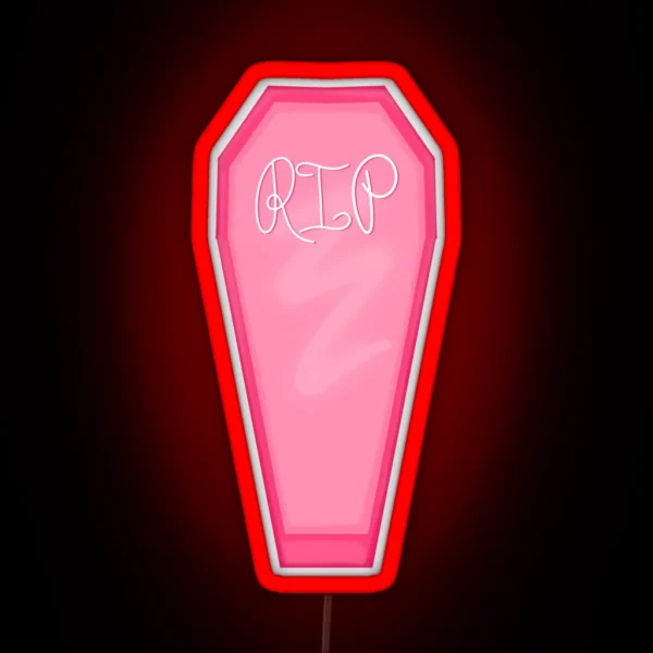 Pink Coffin RGB Neon Sign