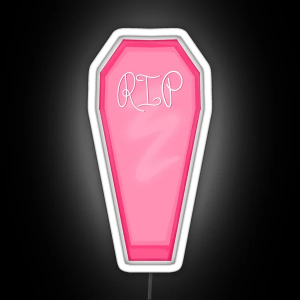 Pink Coffin RGB Neon Sign