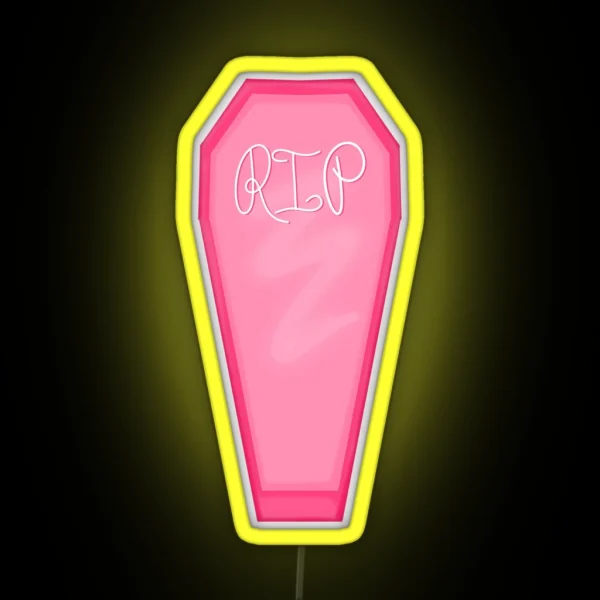 Pink Coffin RGB Neon Sign