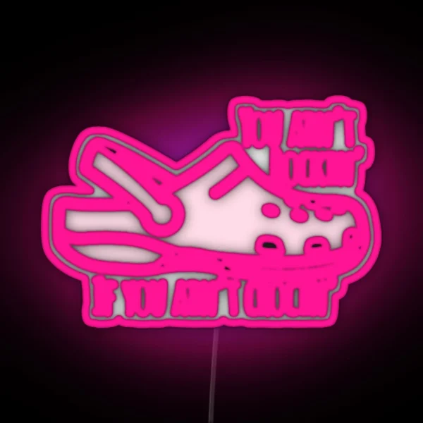 Pink Croc Quote RGB Neon Sign