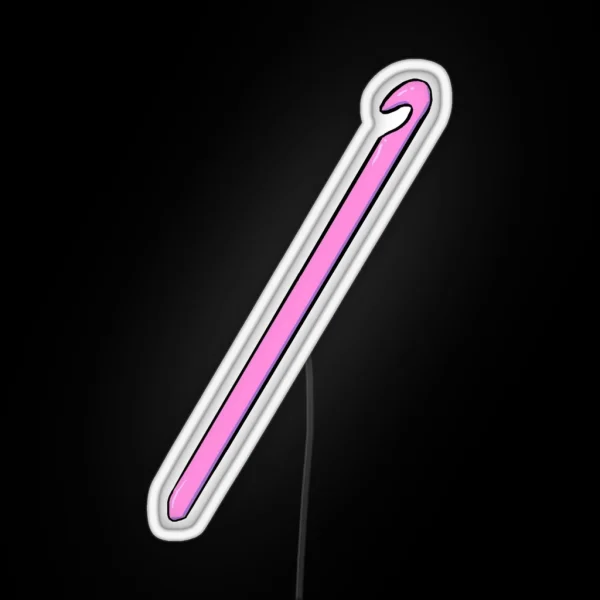 Pink Crochet Hook RGB Neon Sign