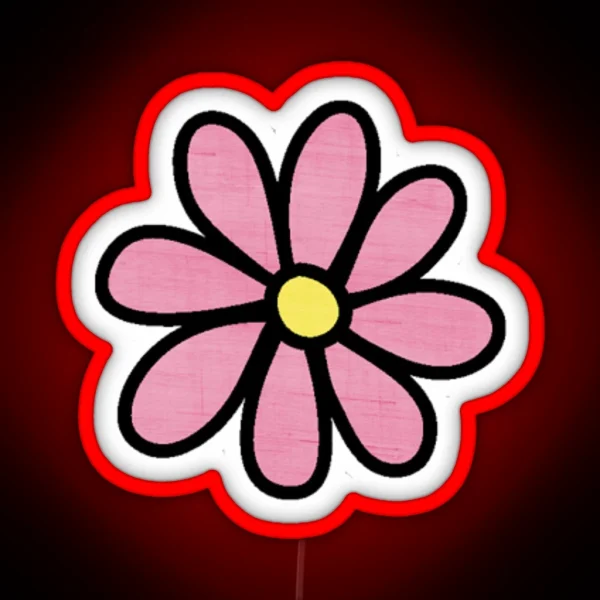 Pink Daisy RGB Neon Sign